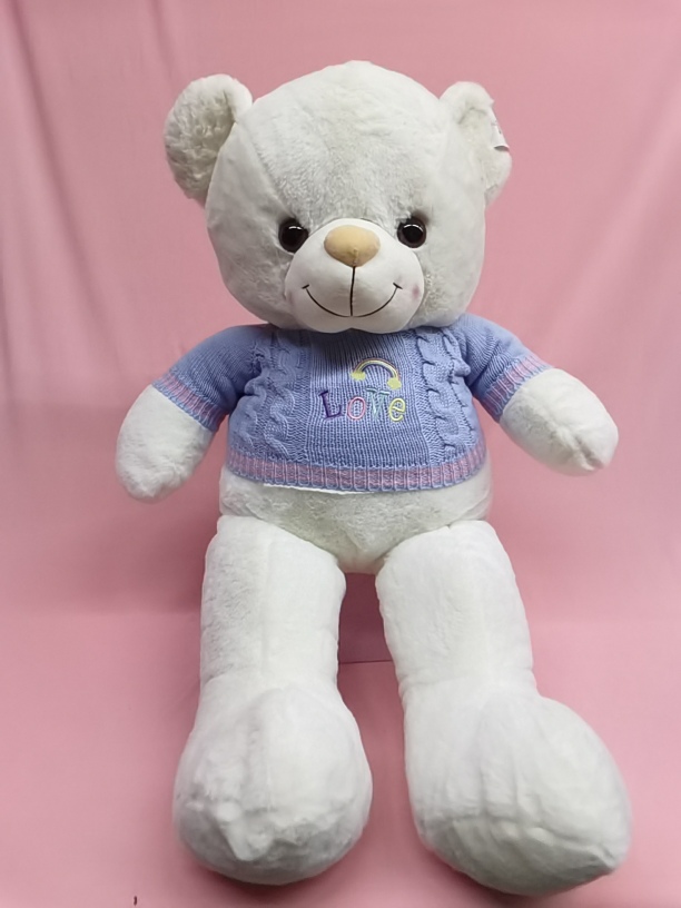 OSO ROSA CON SUETER LILA